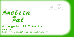 amelita pal business card